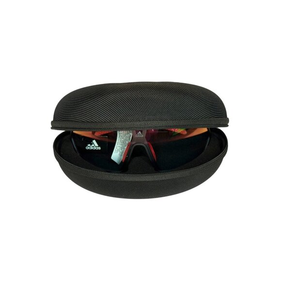 Adidas SP0088 02L PRFM Shield M Photochromic Sunglasses Black Red Mirror w/Case - Picture 9 of 11